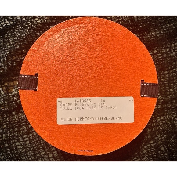 Hermès “Le Tarot” Carre Plisse Scarf R A R E!!! - Picture 8 of 13